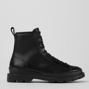 Camper Brutus Boots - Black Medium Laced Boots for Women